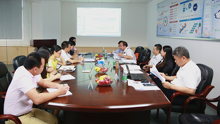 省創(chuàng)新成果評(píng)審辦領(lǐng)導(dǎo)及專(zhuān)家一行蒞臨廣電銀通考察調(diào)研